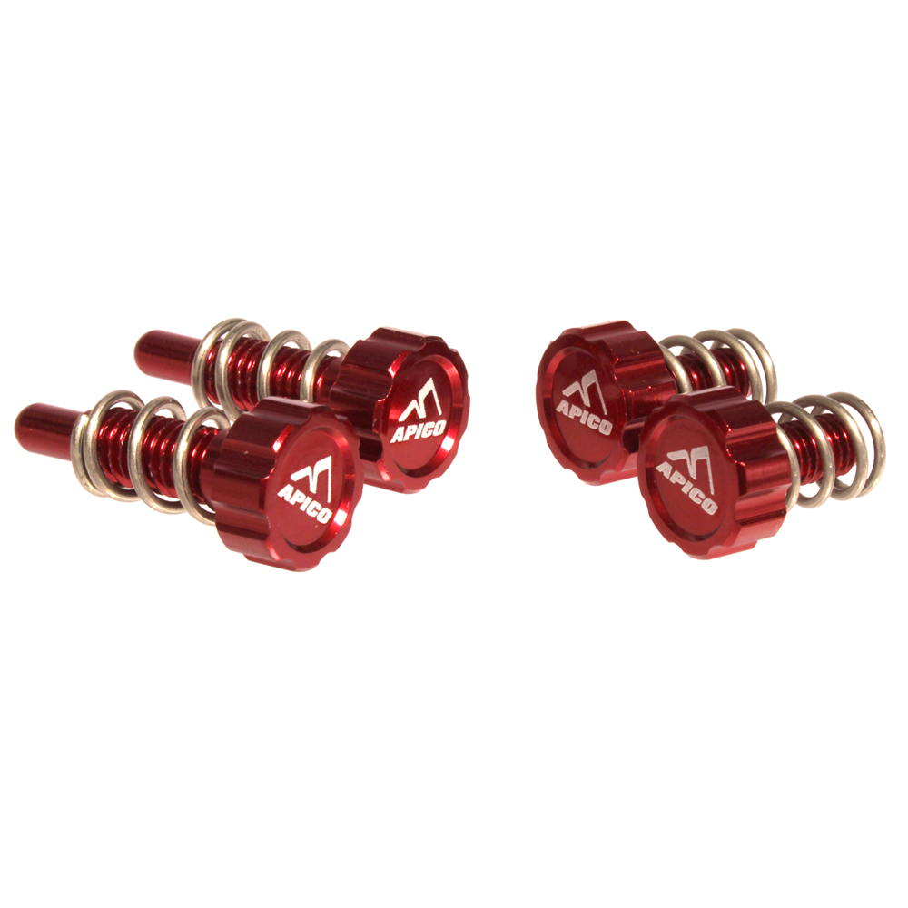 BRAKE & CLUTCH MASTER CYLINDER ADJUSTER SET 2 AJP/BRAKTEC MONTESA RED